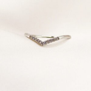 Anillo piquito con diamante