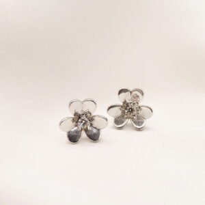 Broquel flor con diamante