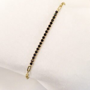 Pulsera circonia negra