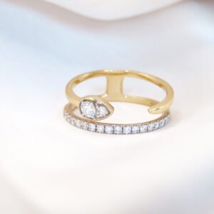 Anillo pera doble